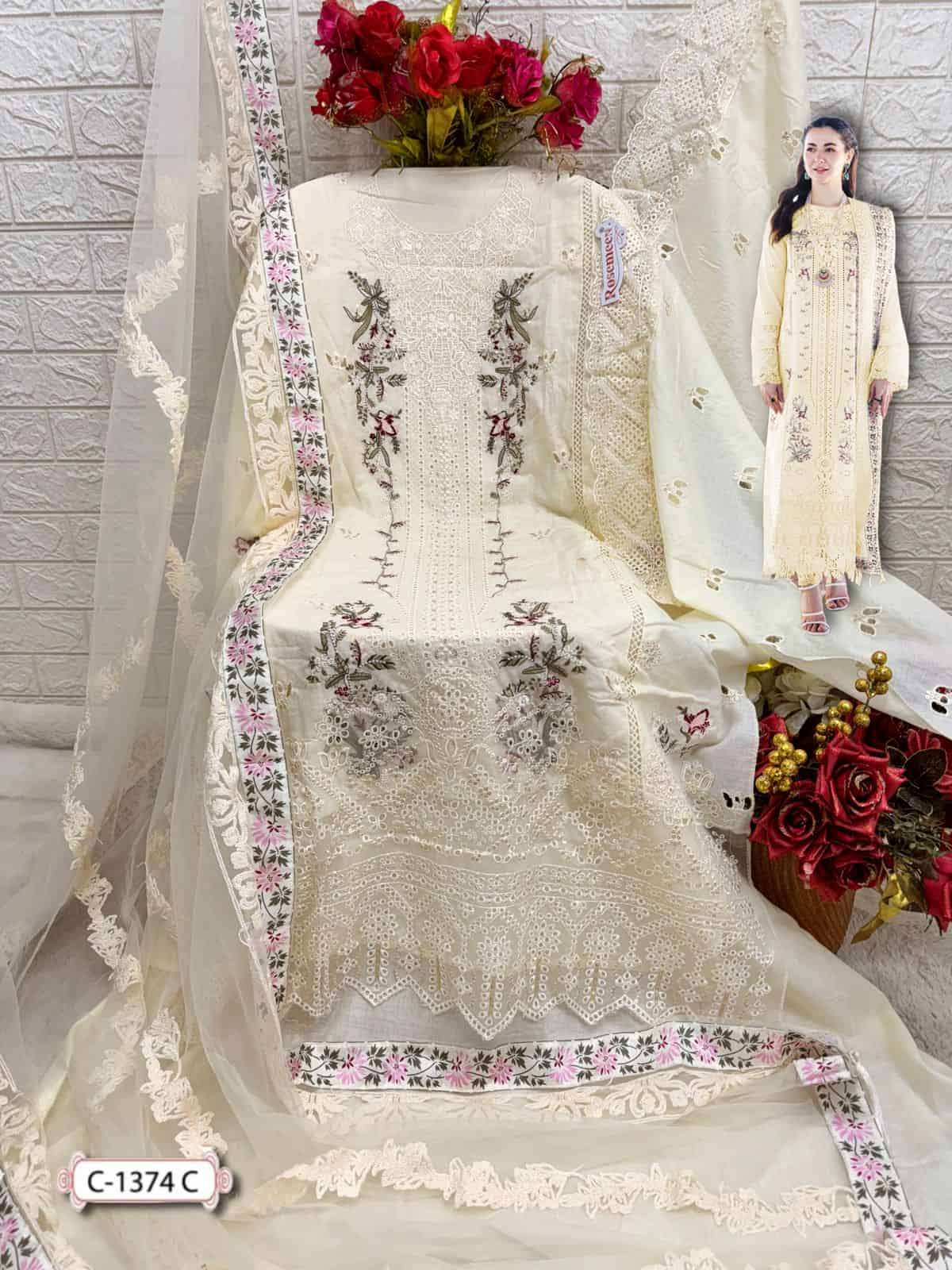 Fepic C 1374 Colors Pakistani Designer Pure Cotton Salwar Kameez Wholesalers view 7