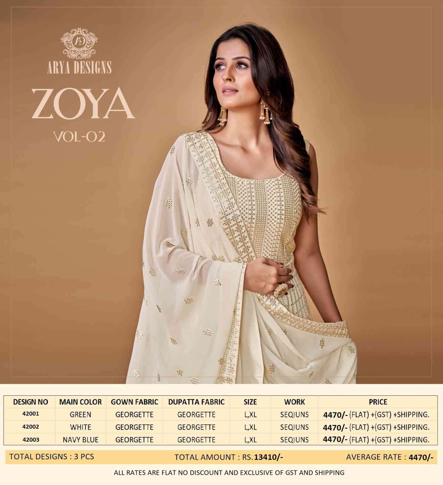 Arya Designs Zoya Vol 2 Party Wear Designer Anarkali Dress view 8