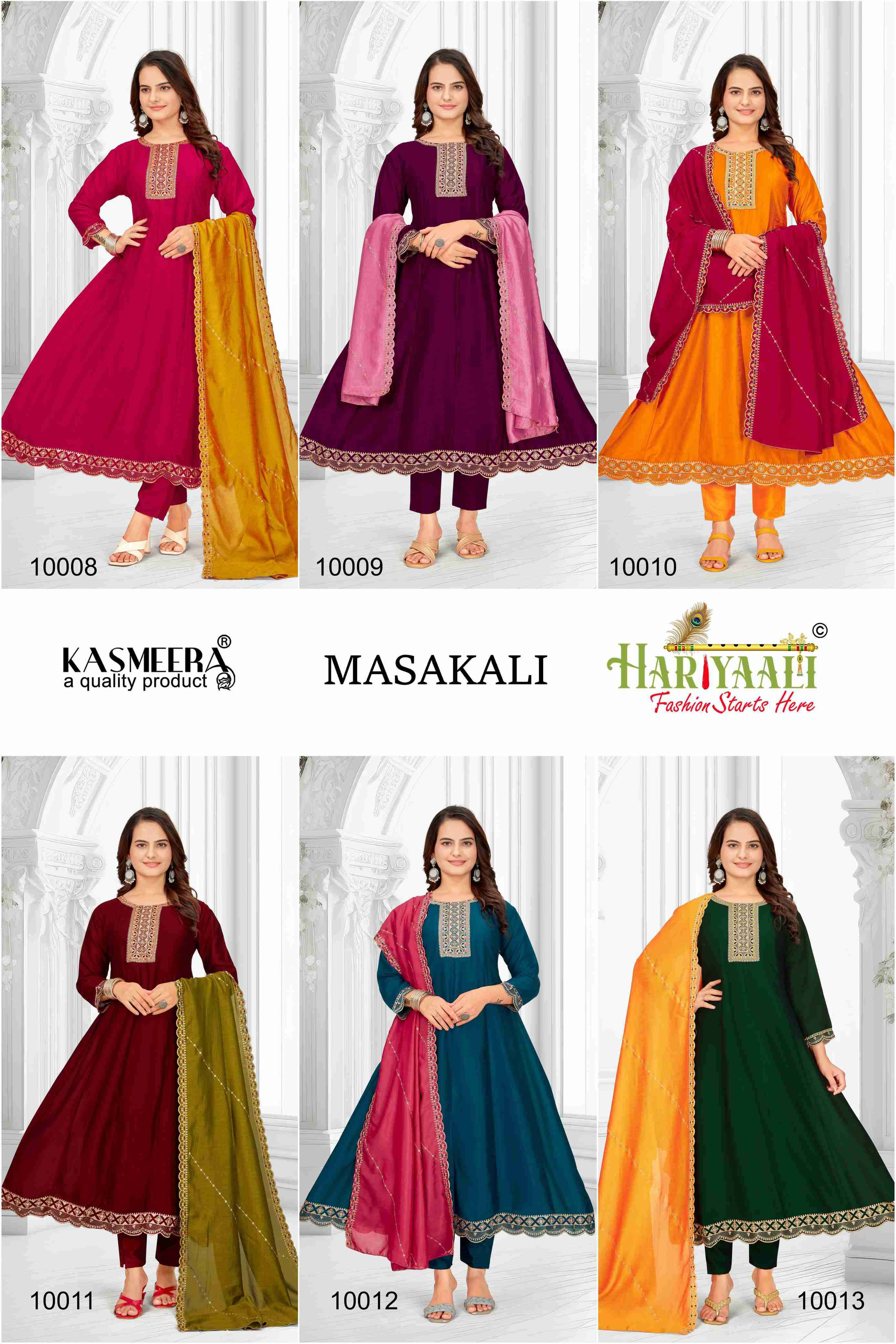 Hariyaali Masakali Kali Pattern Readymade Suits Designs view 7