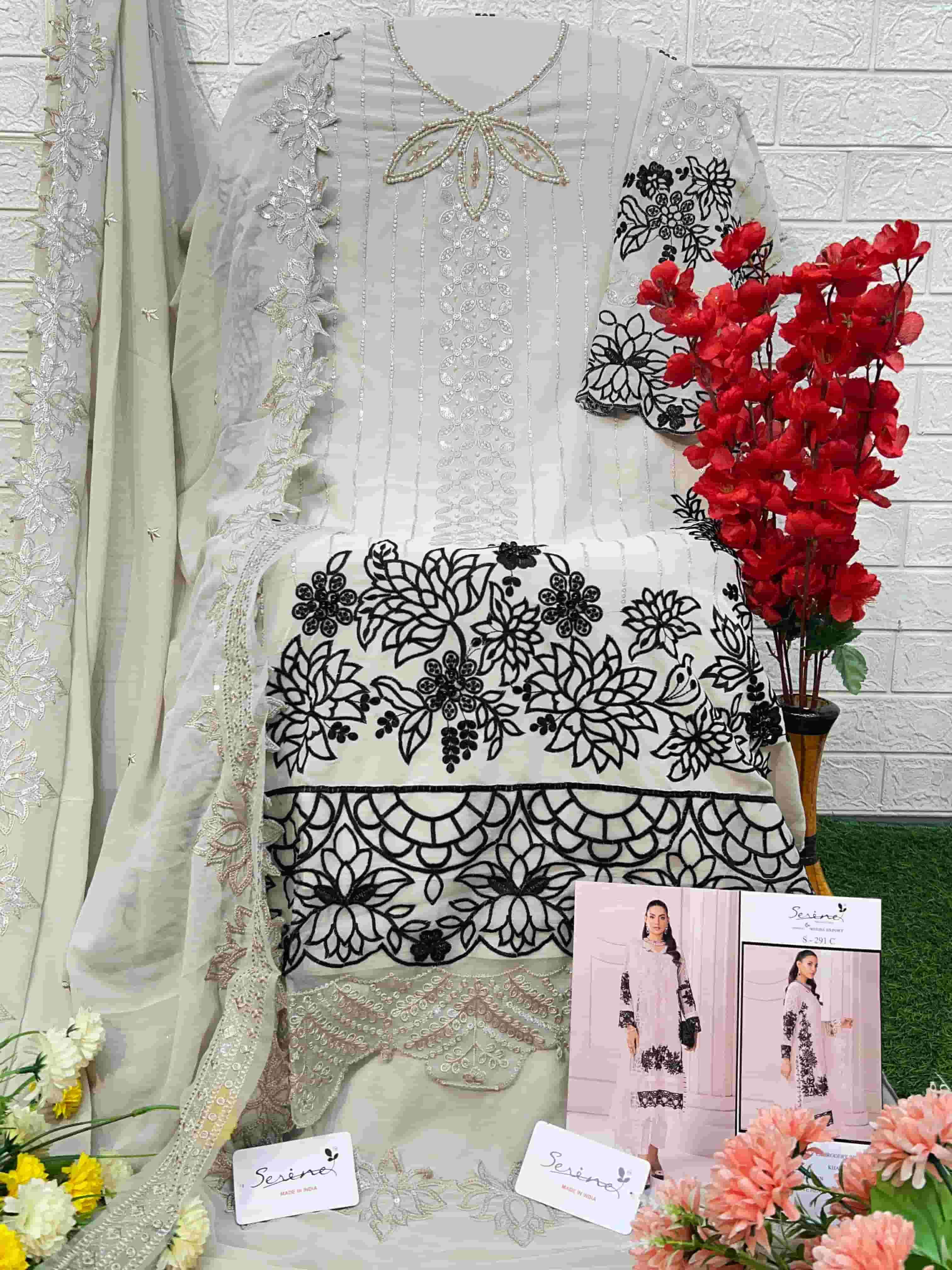 Serine S-291 C Embroidered Salwar Kameez view 2