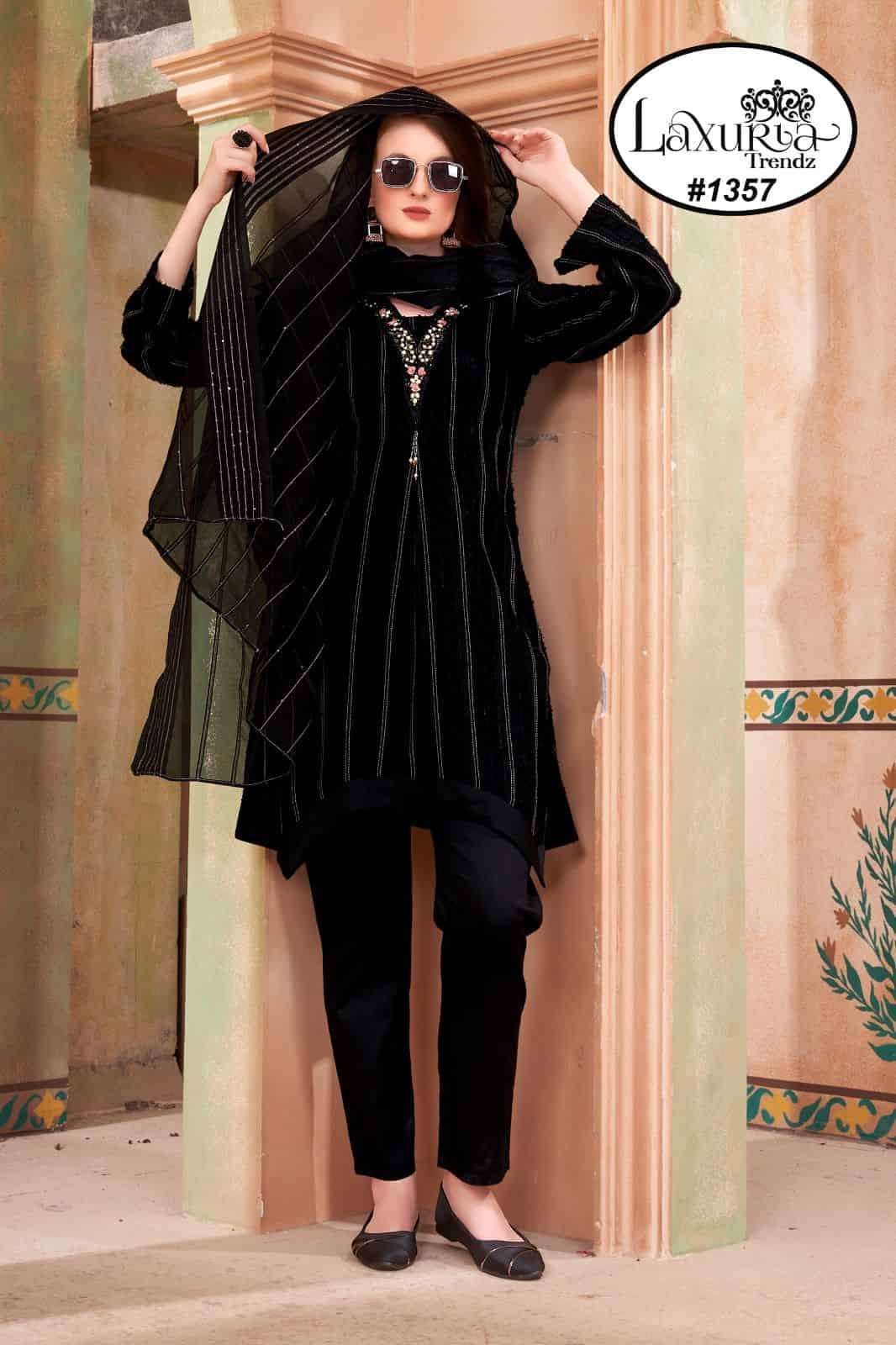 Laxuria Trendz 1357 Fancy Designer Style Readymade Kurti Bottom Dupatta Set view 2
