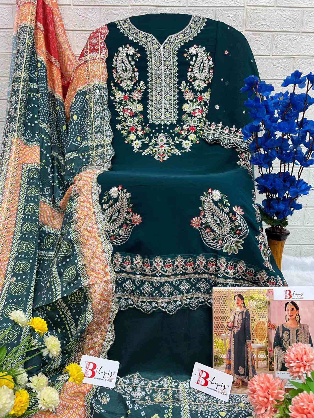 Bilqis B 17 Colors Latest New Designs Pakistani Suit Wholesalers view 2