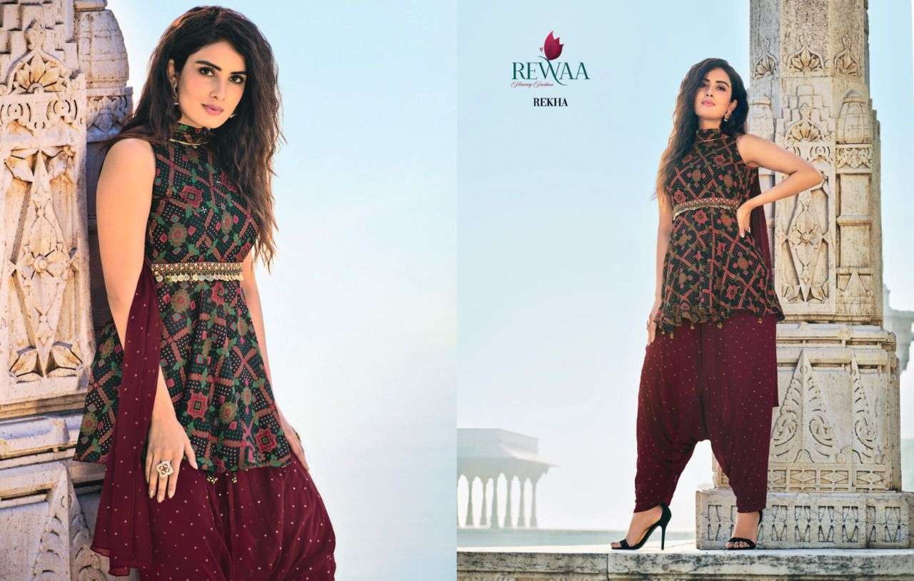 Rewaa Parampara Vol 1 Designer Exclusive party Wear Readymade Collection view 10