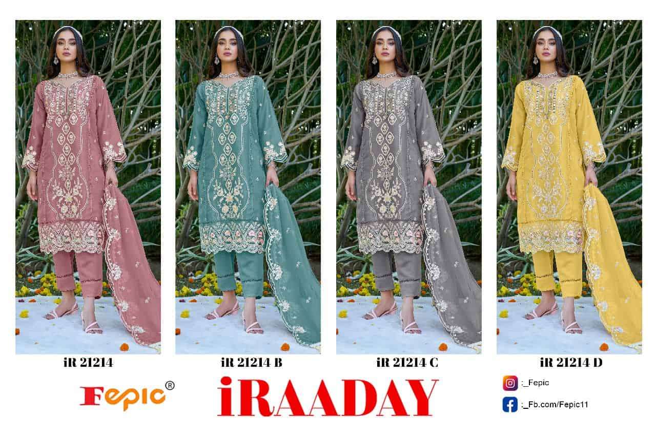 Fepic Iraaday IR 21214 Colors Designer Style Pakistani Salwar Suit Wholesalers view 5