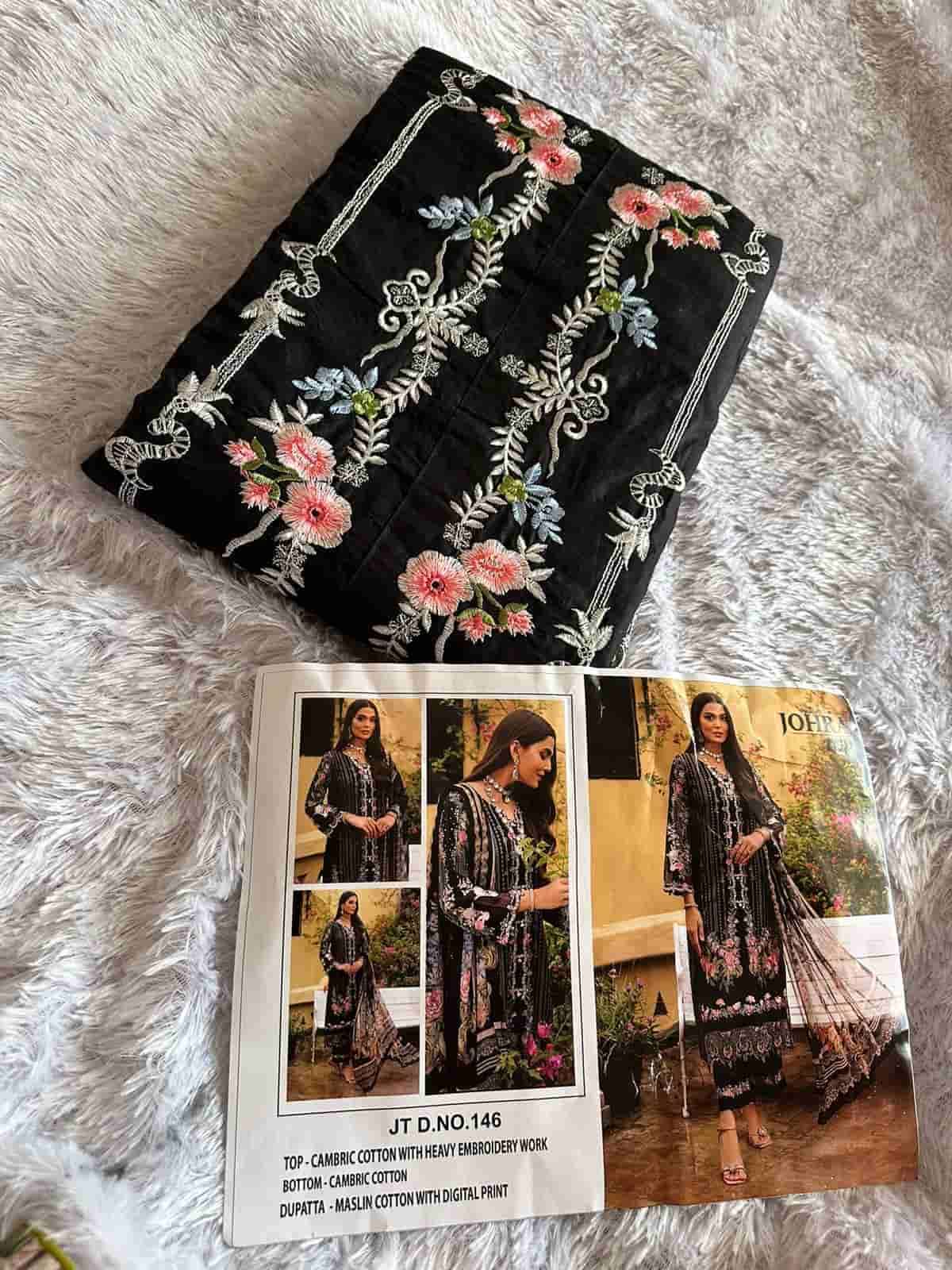 Johra Tex 146 Fancy Designer Embroidered Cotton Dress Collection view 2