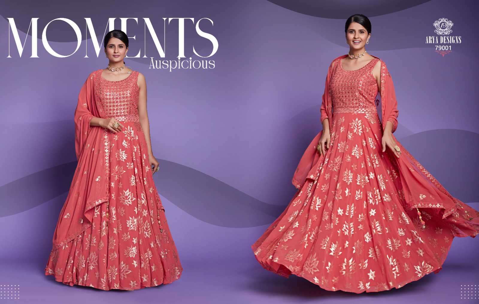 Arya Designs Zoya Vol 5 New Designer Traditional Wear Gown view 2