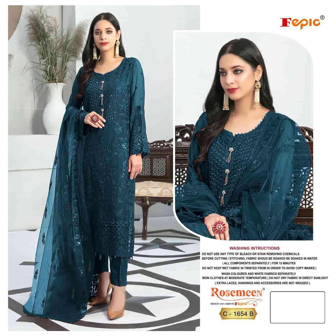 Fepic Rosemeen Embroidered Georgette Salwar Suit view 3