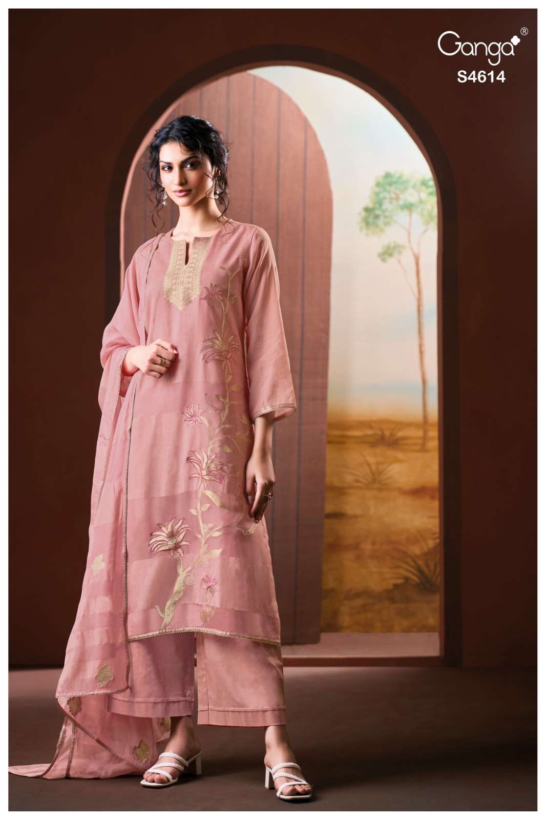 Ganga Fashion Lunel 4614 Exclusive Collection view 2
