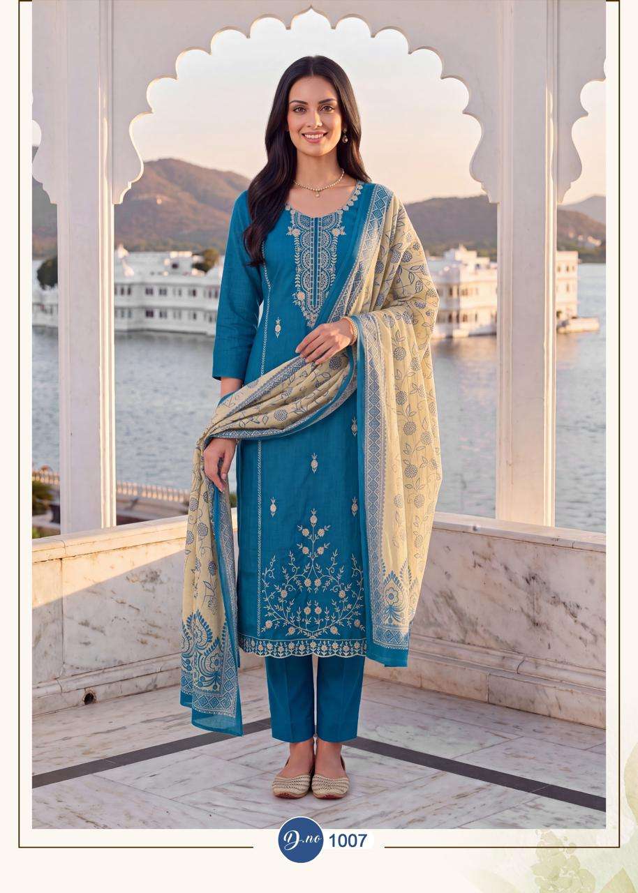 Rahi Fab Ruhani Gul Vol 1 Premium Wear Cotton Dress view 11