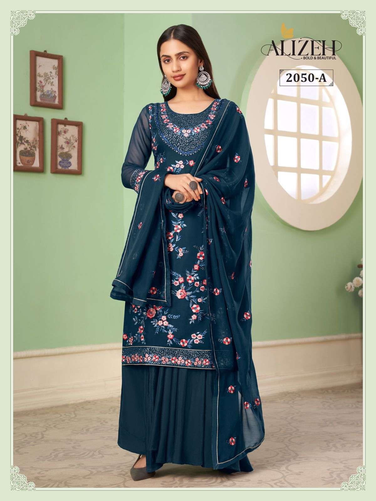 Alizeh Zaida Vol 10 Party Wear Sharara Salwar Kameez New Collection view 22