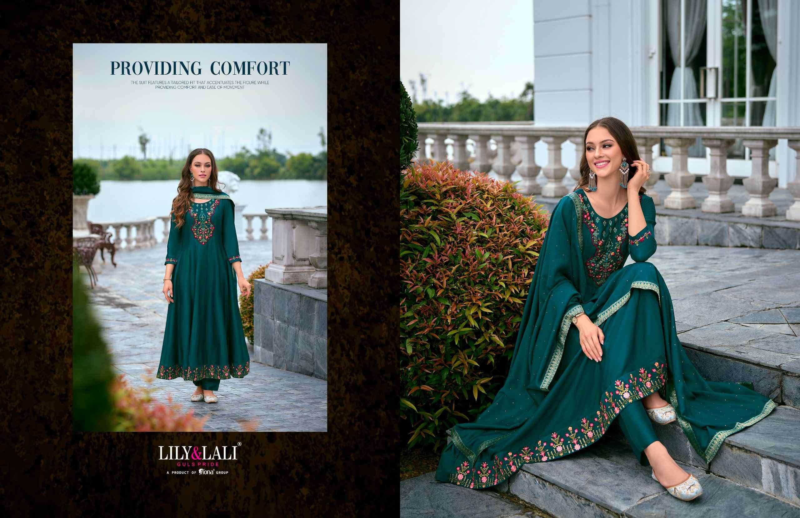 Lily And Lali Bibbojaan Vol 2 Premium Designs Anarkali Style 3 Piece view 12