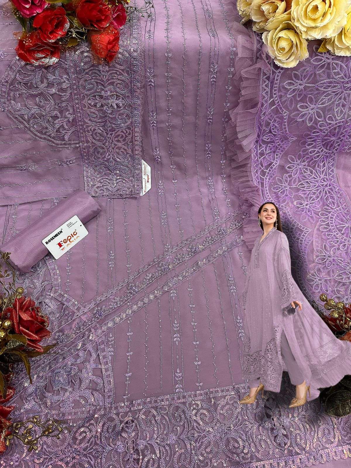 Fepic 60021 Colors Exclusive Embroidered Pakistani Suit New Designs view 5