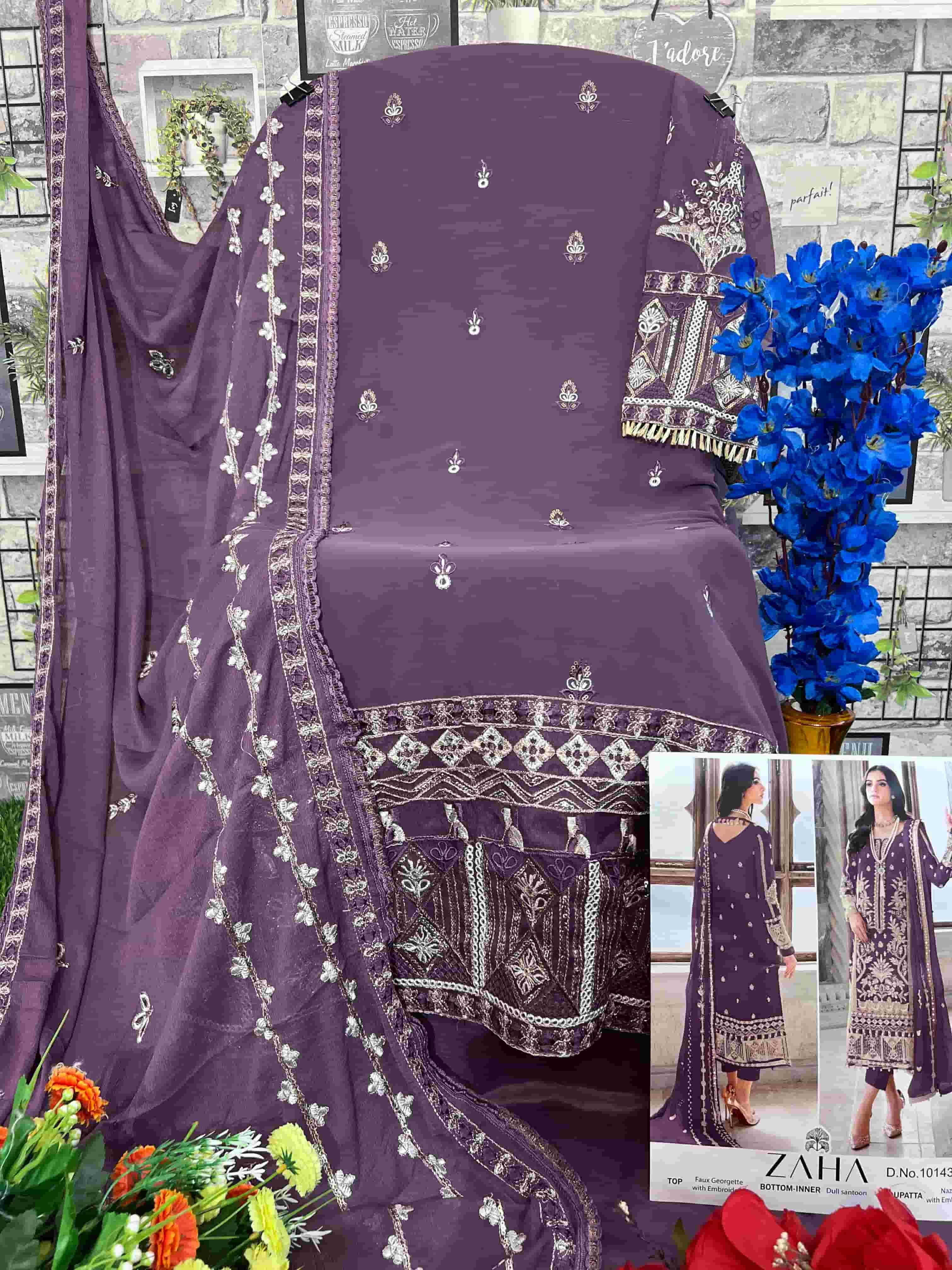 Zaha Gullal Vol 2 Hits Colors Pakistani Style Heavy Designer Salwar Suit Wholesalers view 9