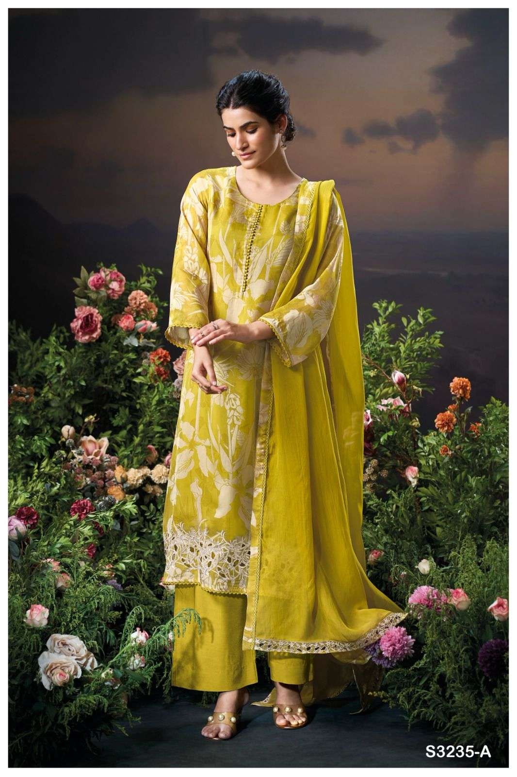 Ganga Fashion Aleha 3235 Exclusive Organza Silk Latest Suits view 6