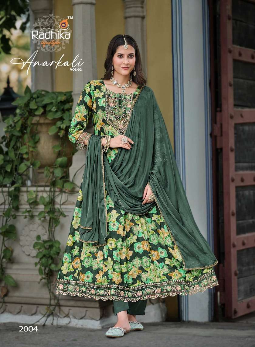 Radhika Lifestyle Anarkali Vol 1 Readymade Anarkali Designs 3 Piece view 11