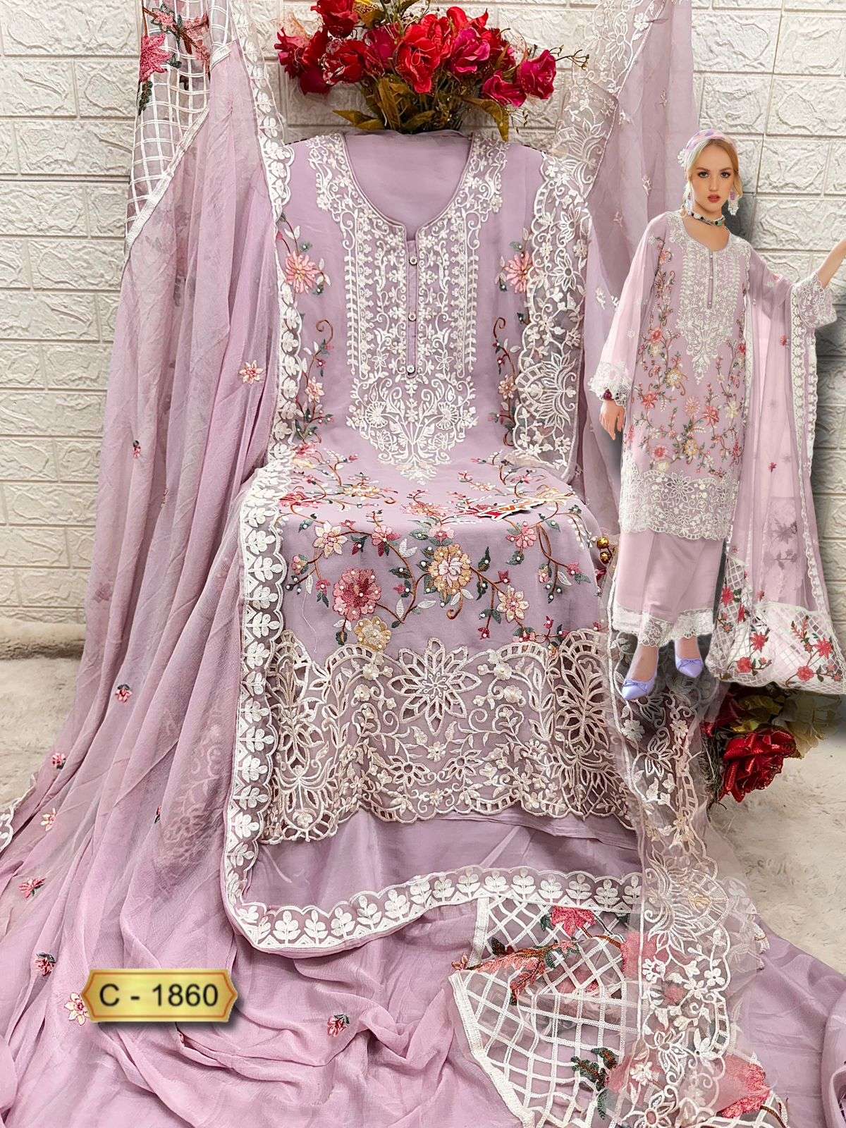 Fepic Rosemeen Embroidered Pakistani Salwar Suit view 4