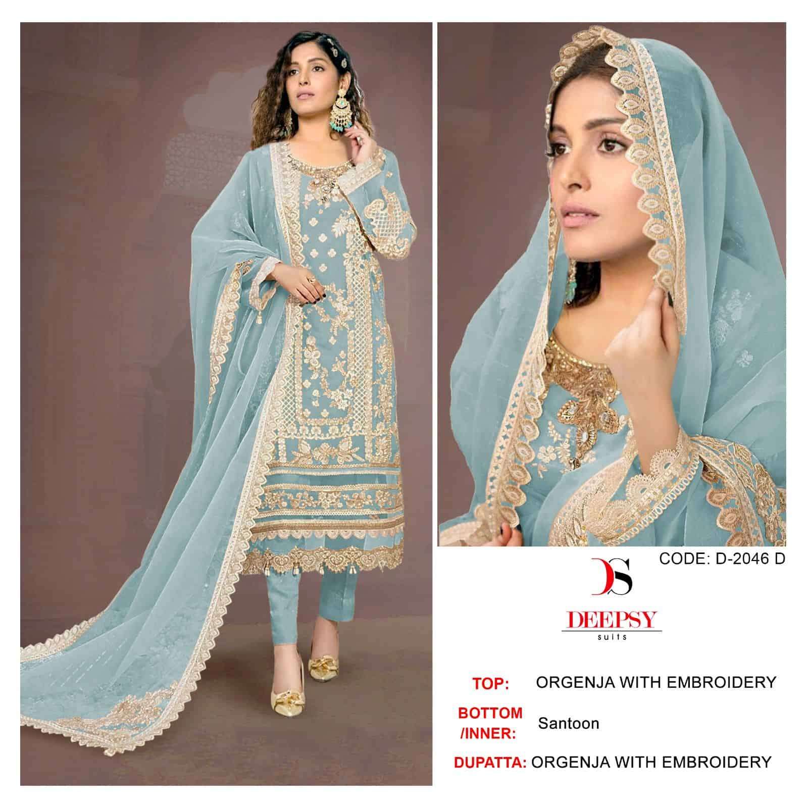 Deepsy D 2046 Colors Exclusive Heavy Designer Style Pakistani Suit Collection view 4