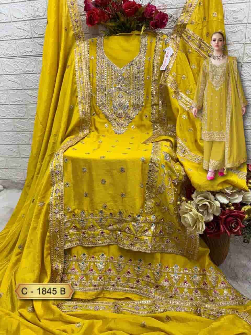 Fepic C 1845 B Latest Embroidered Designer Pakistani Suit Ensemble view 2