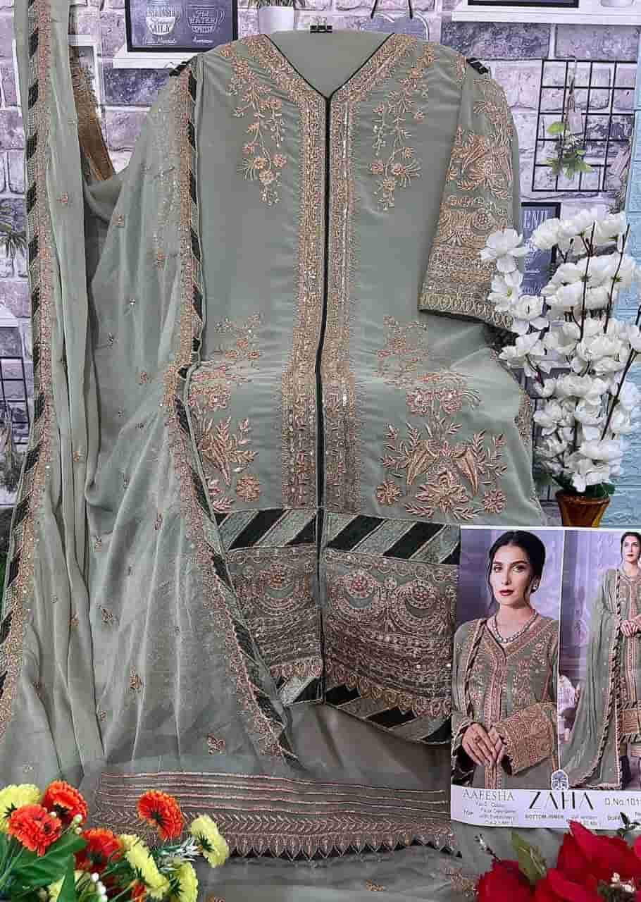 Zaha Aaeesha Vol 2 Embroidered Salwar Suit view 9