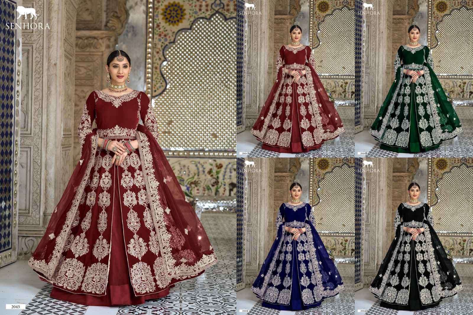 Senhora Dulhan Vol 32 Heavy Designer Velvet Bridal Wear Gown view 19
