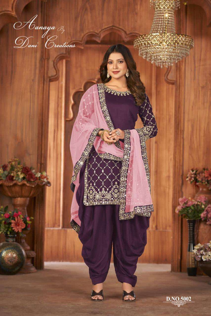 Aanaya Patiala Style Designer Party Wear Dress view 4