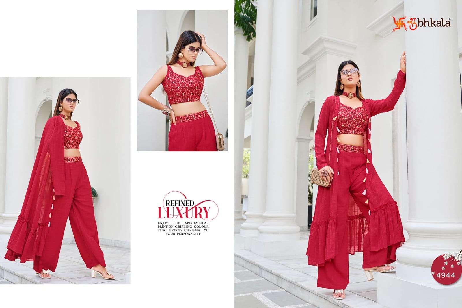Shubhkala Flory Vol 38 Latest Designer 3 Piece Party Wear Collection view 7