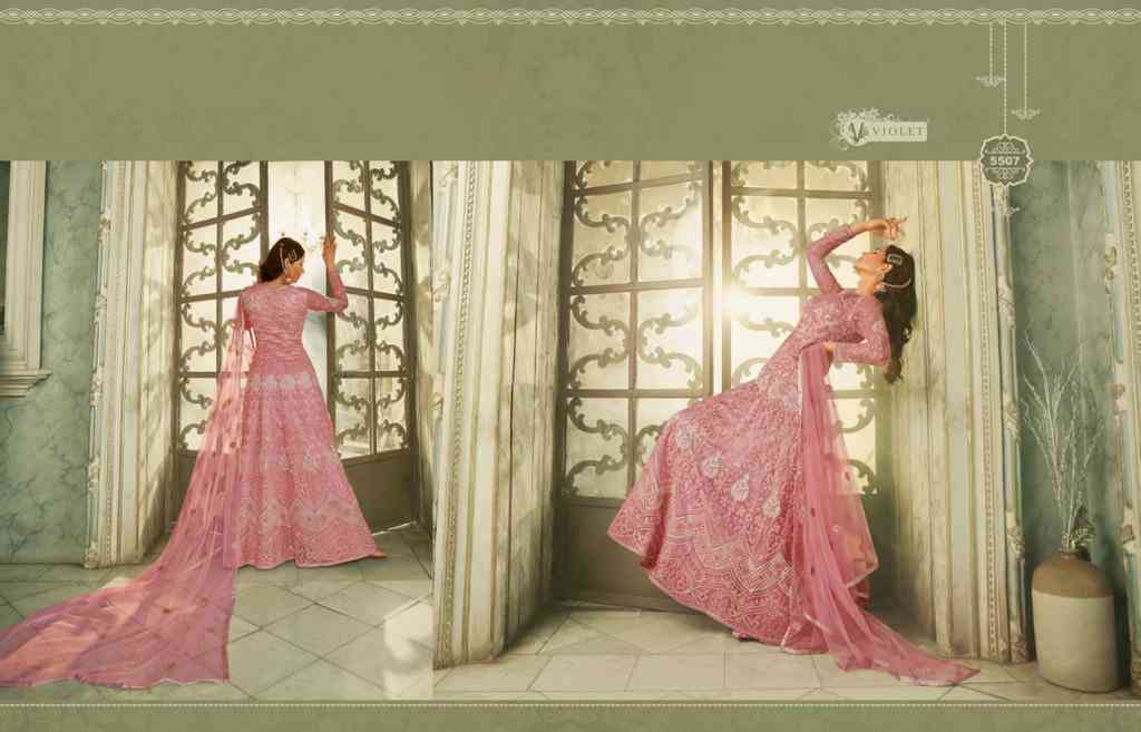 Swagat Violet Designer Anarkali Gown view 17