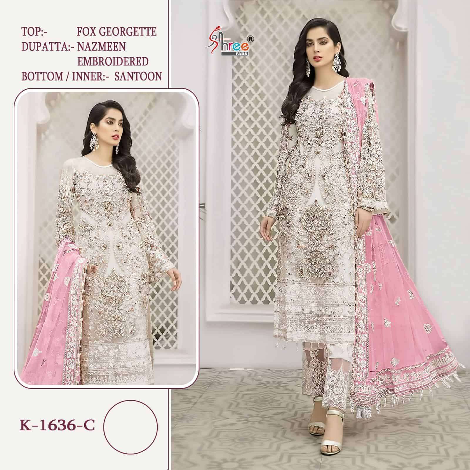 Shree Fabs K 1636 Colors Festive Wear Style Designer Pakistani Salwar Suit Wholesalers view 6