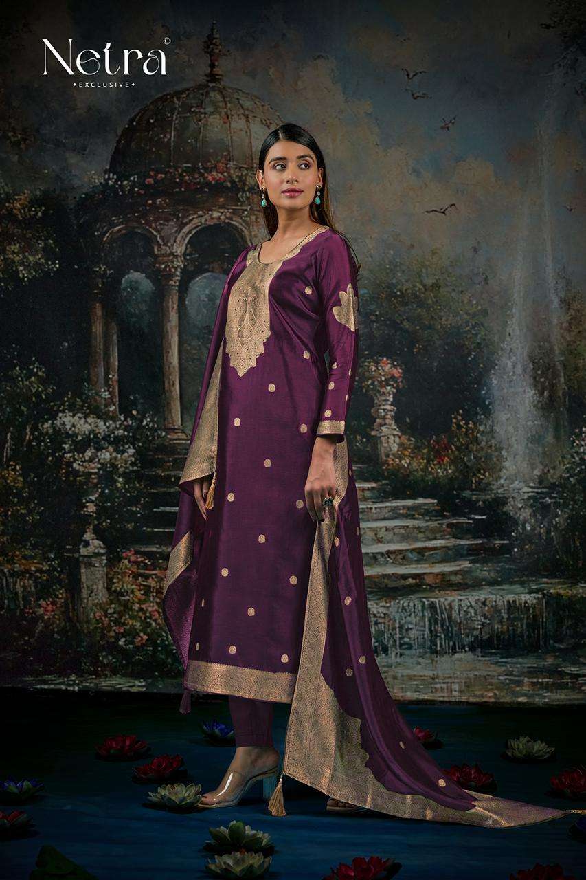 Netra Vrisa Wine Edition Premium Designs Ladies Salwar Suit view 2