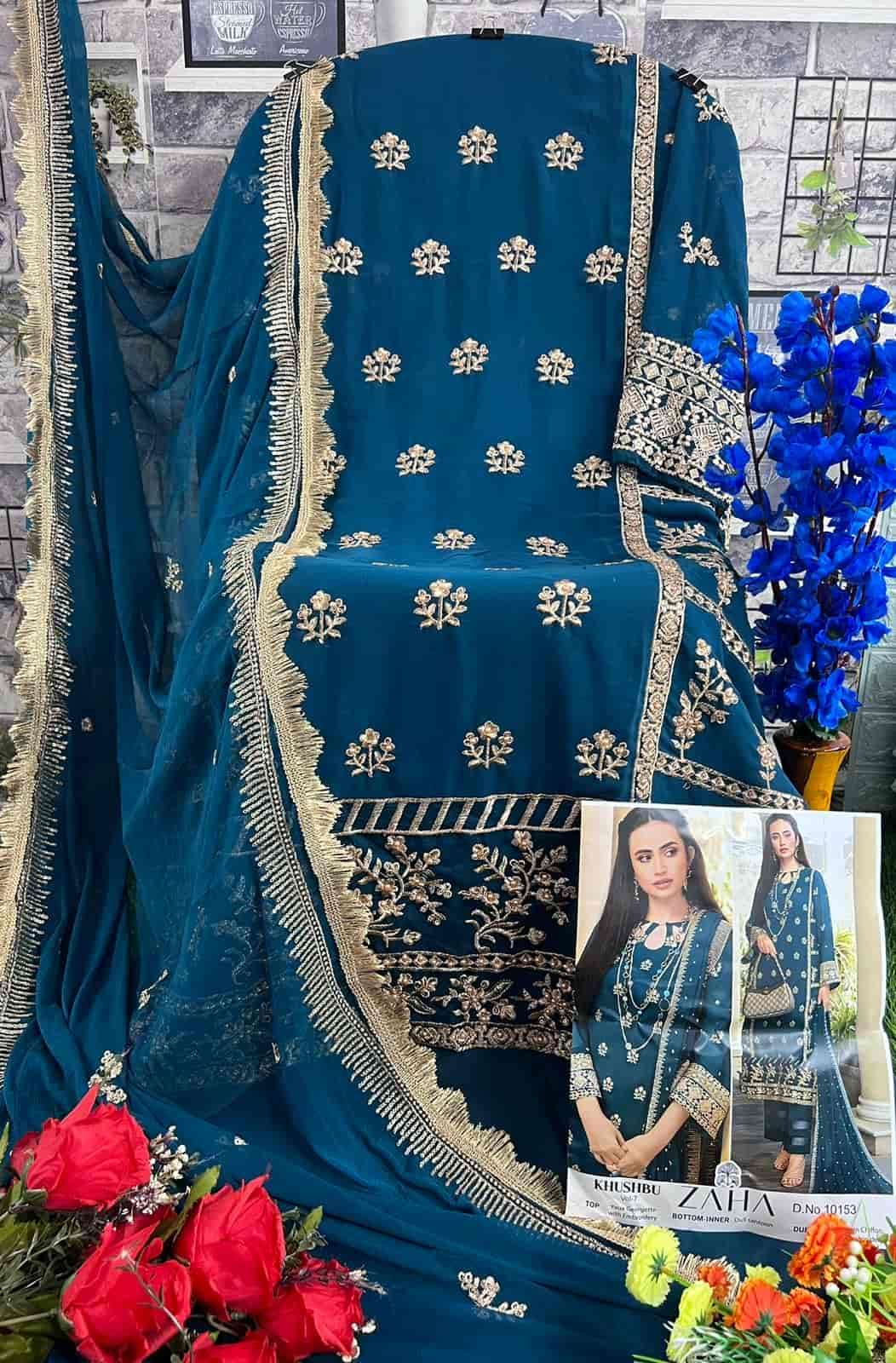 Zaha Khushbu Vol 7 Pakistani Style Latest Designer Catalog Collection view 5