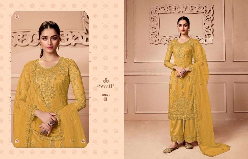 Swagat Swati 3501 To 3506 Designer Work Party Wear Suit New Designs view 6
