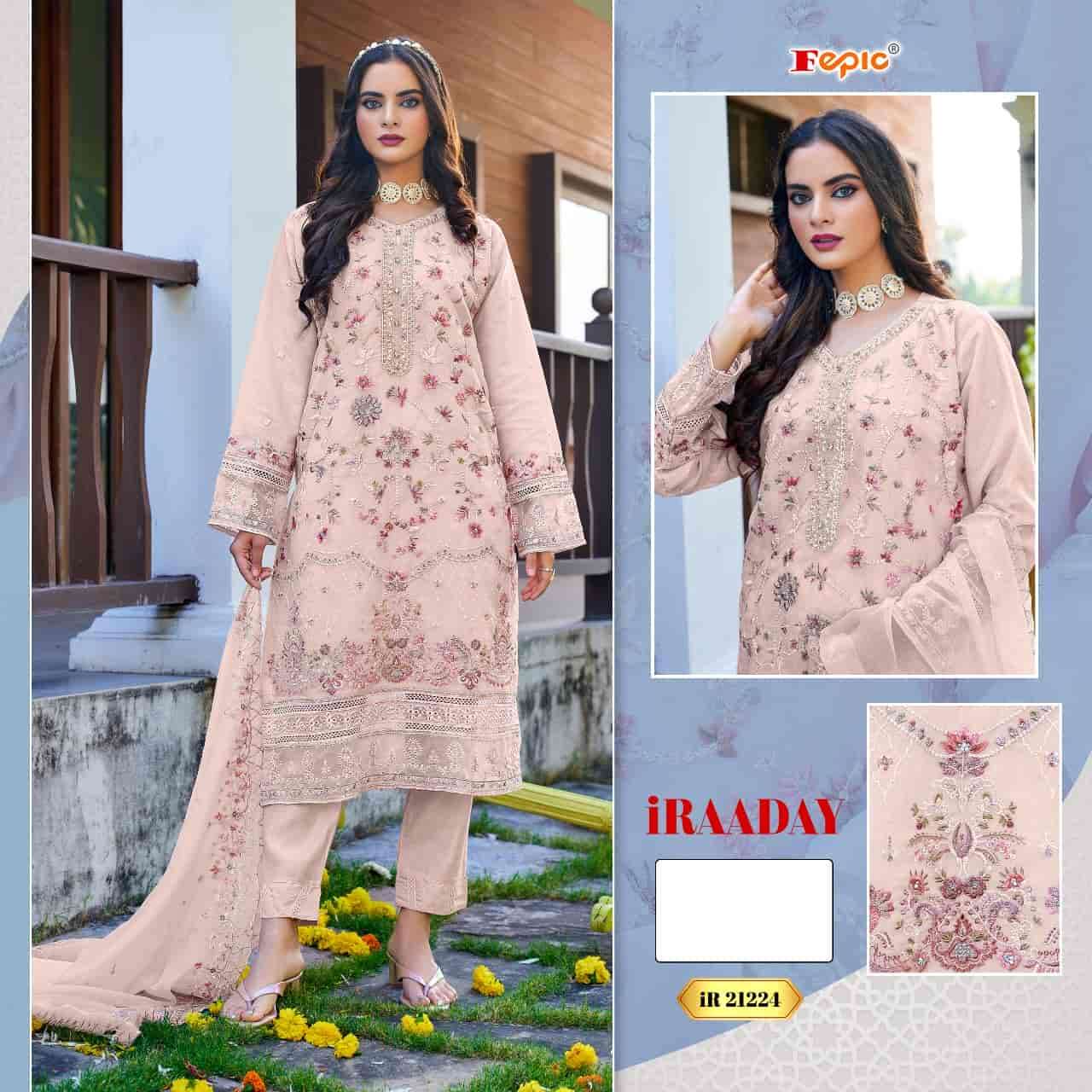 Fepic IR 21224 Colors Pakistani Style Designer Organza Salwar Suit Wholesalers view 2