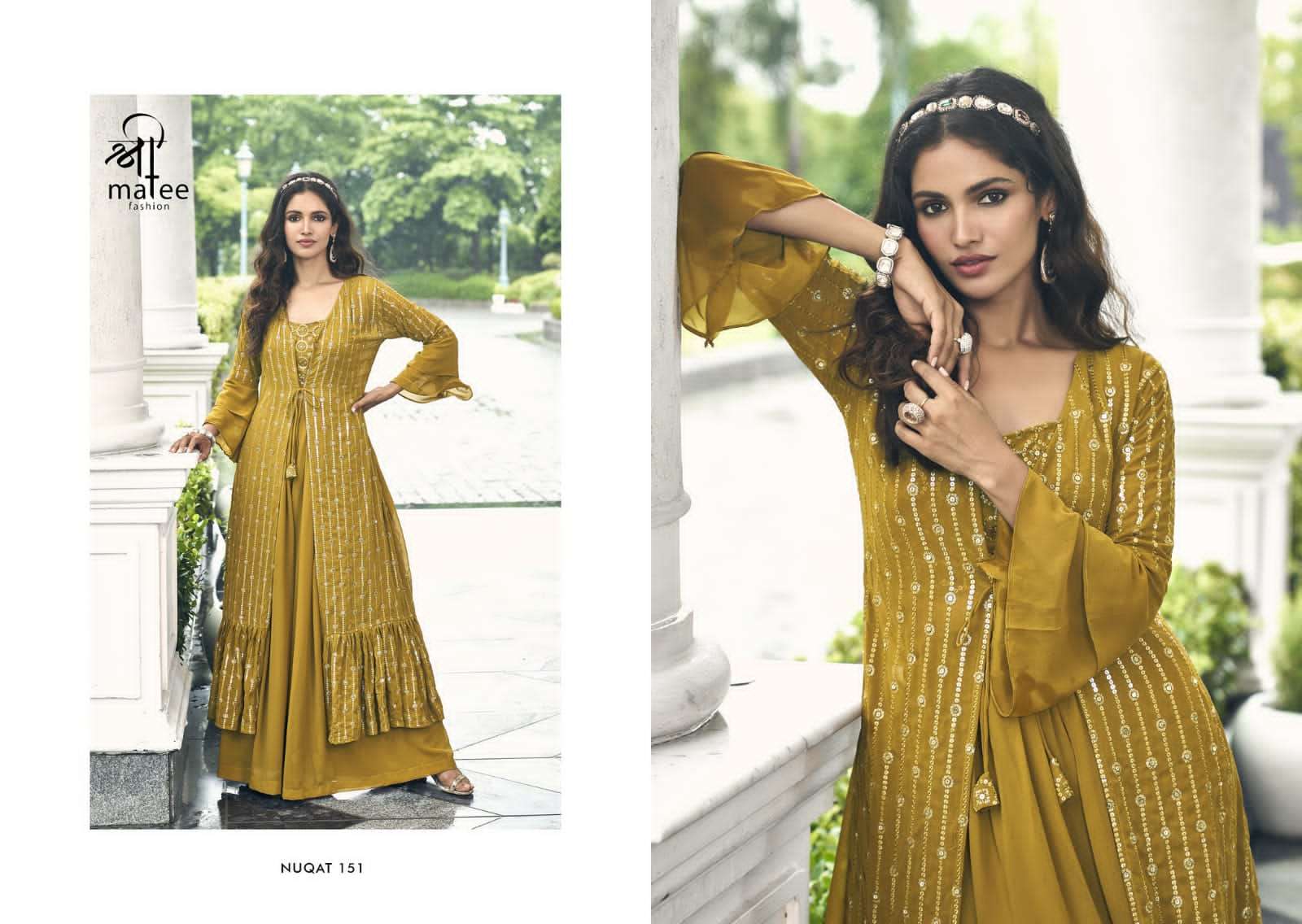 Shreematee Nuqat Partywear Shurg Style Designer 3 Piece New Arrivals view 9
