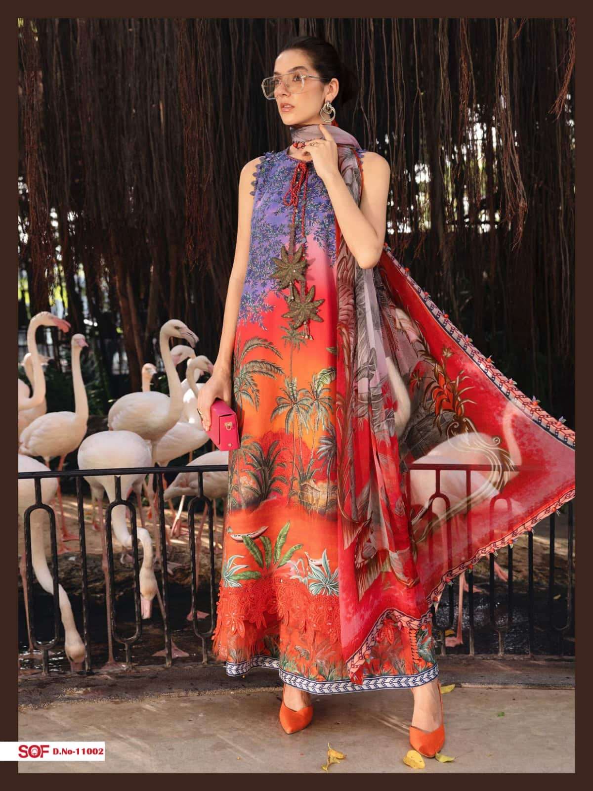 Shree Om Fab Saira Rizwan Vol 11 Pakistani Print Cotton Dress view 7
