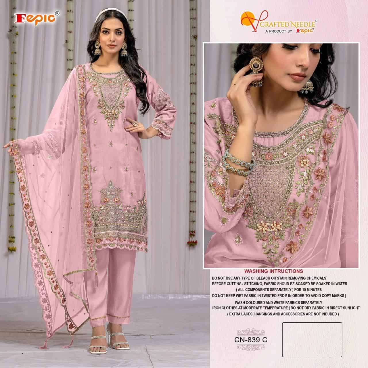 Crafted Needle Cn 839 By Fepic Ready To Wear Pakistani Style Collection view 3