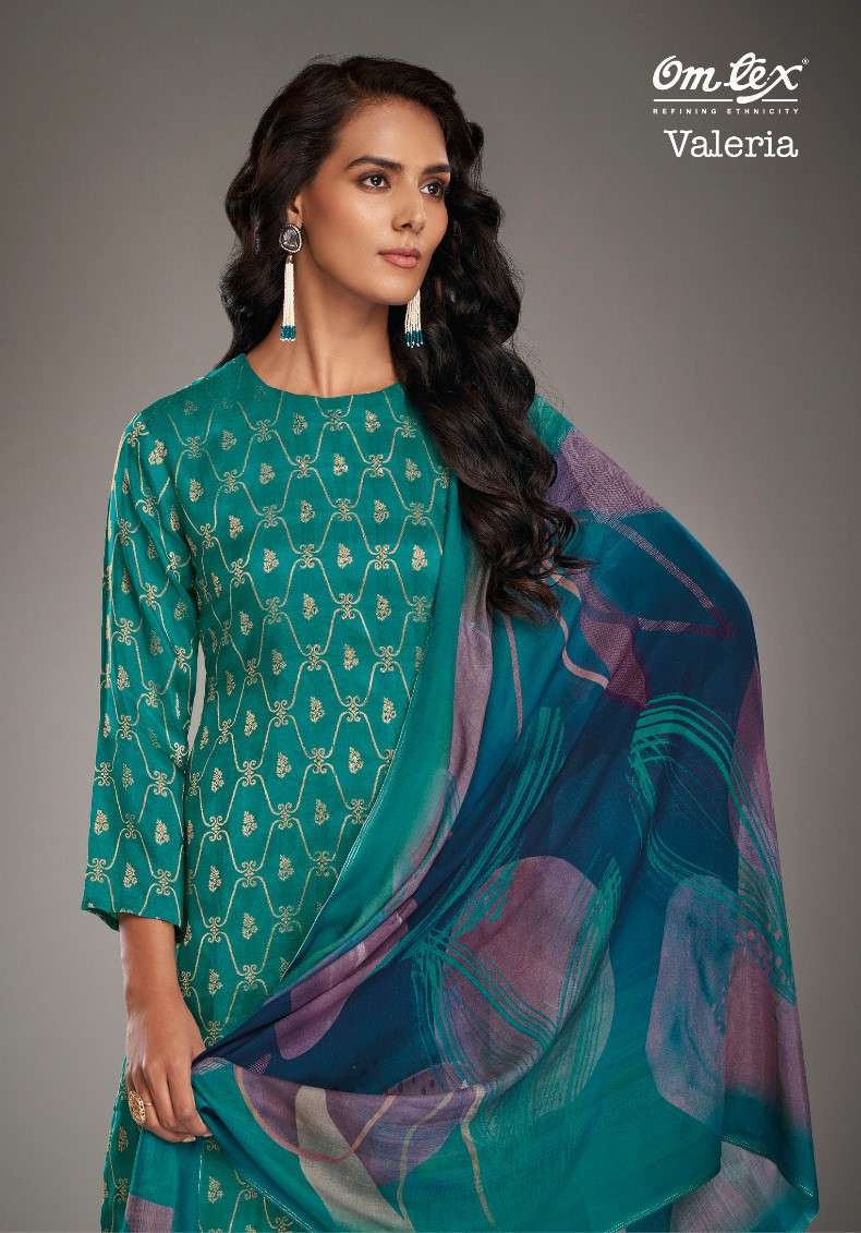 Omtex Valeria Silk Jacquard Suit view 4