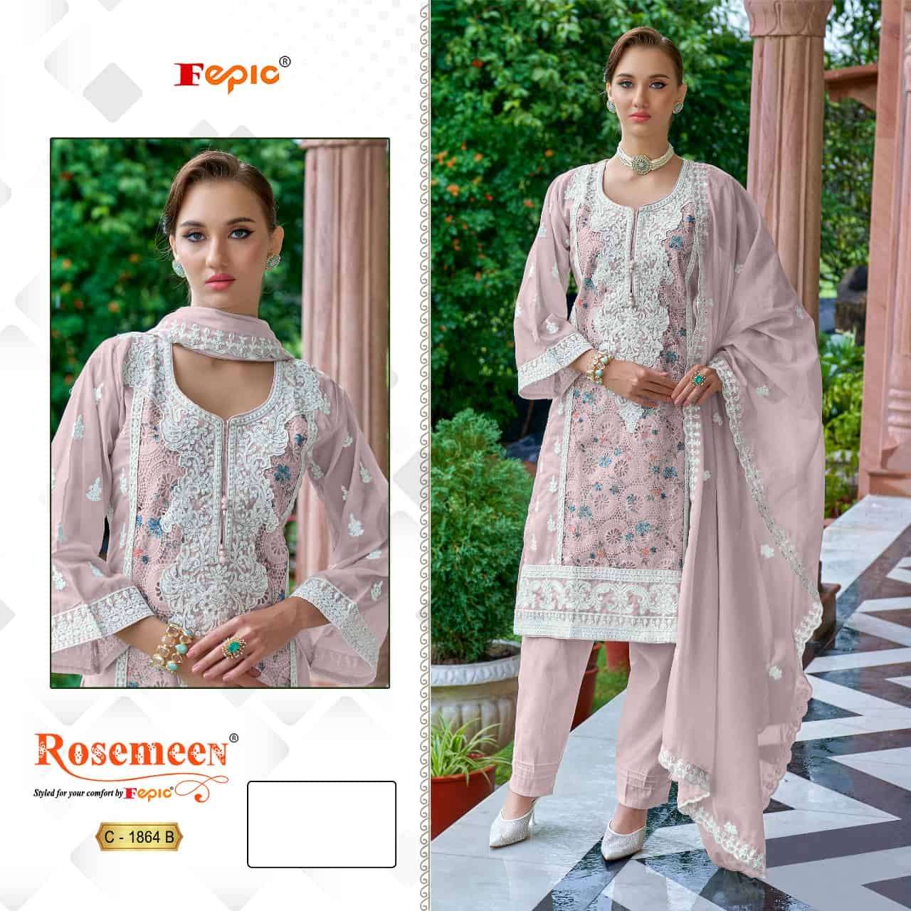 Fepic C 1864 B Festive Wear Style Designer Pakistani Suit