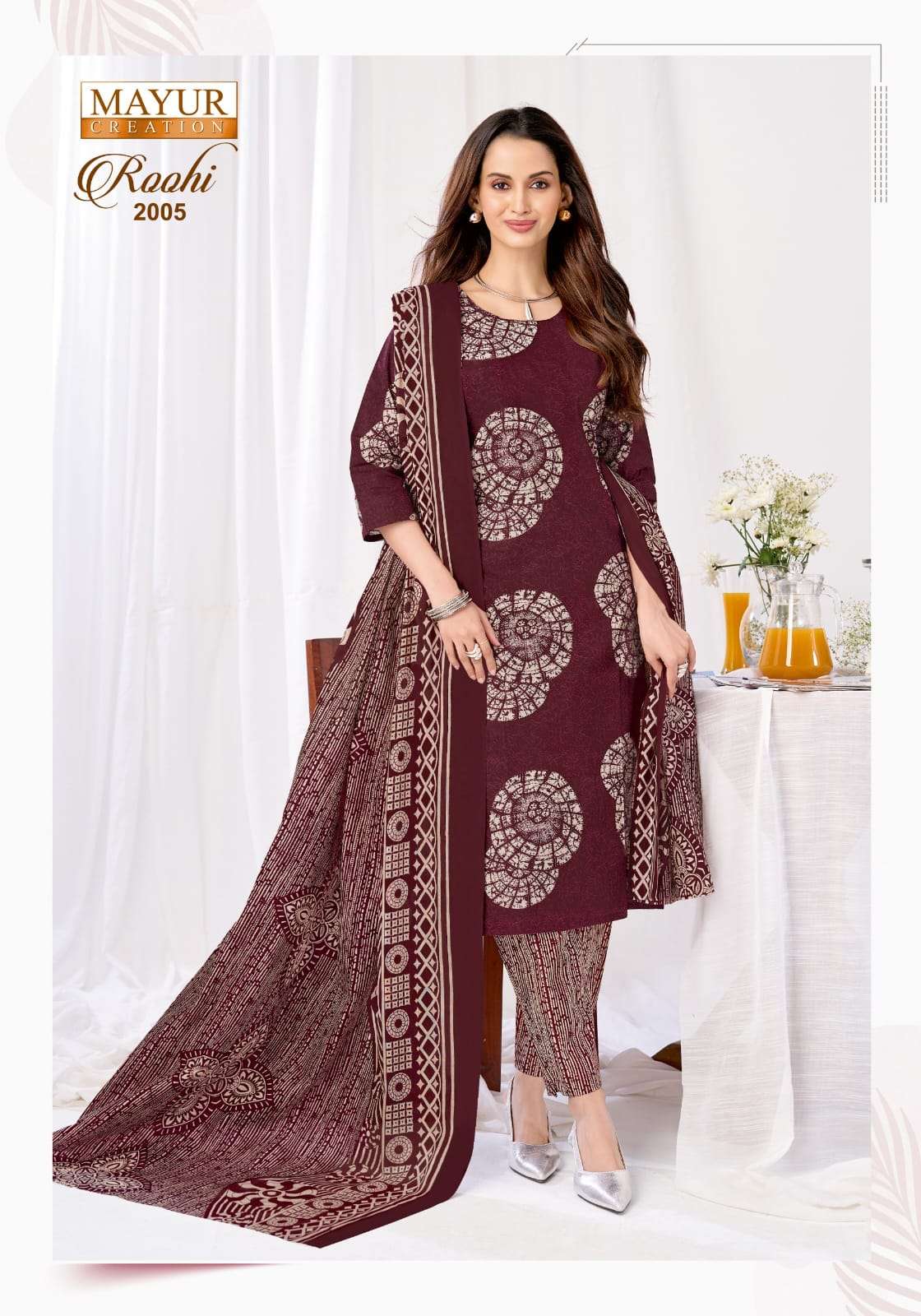 Mayur Roohi Vol 2 Pure Cotton Dress Material view 2