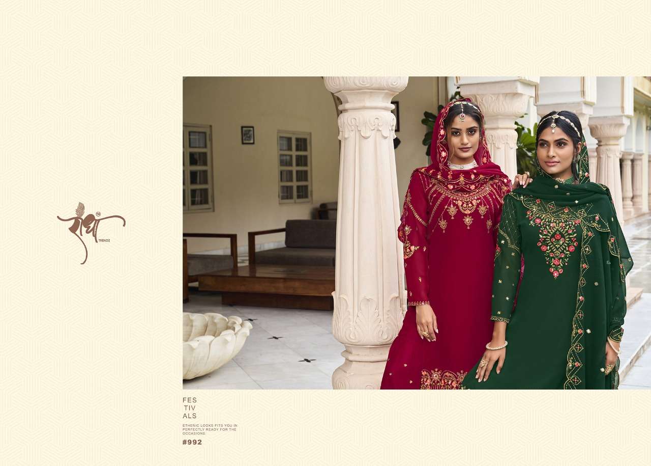 Radha Trends Ranjha Vol 2 Party Wear Sharara Designs Suit view 7