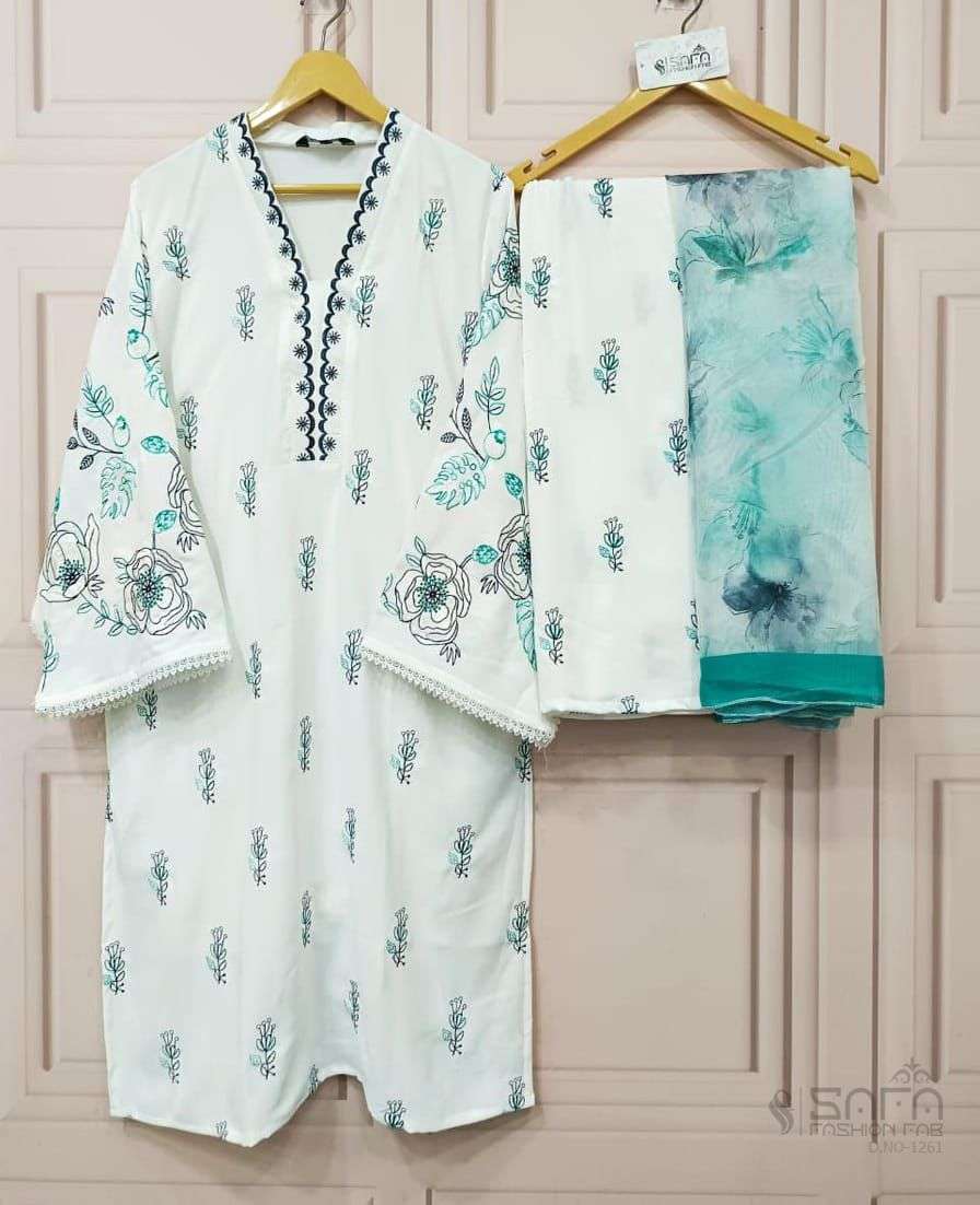 Safa Fashion Designer Formal Salwar Suit view 3