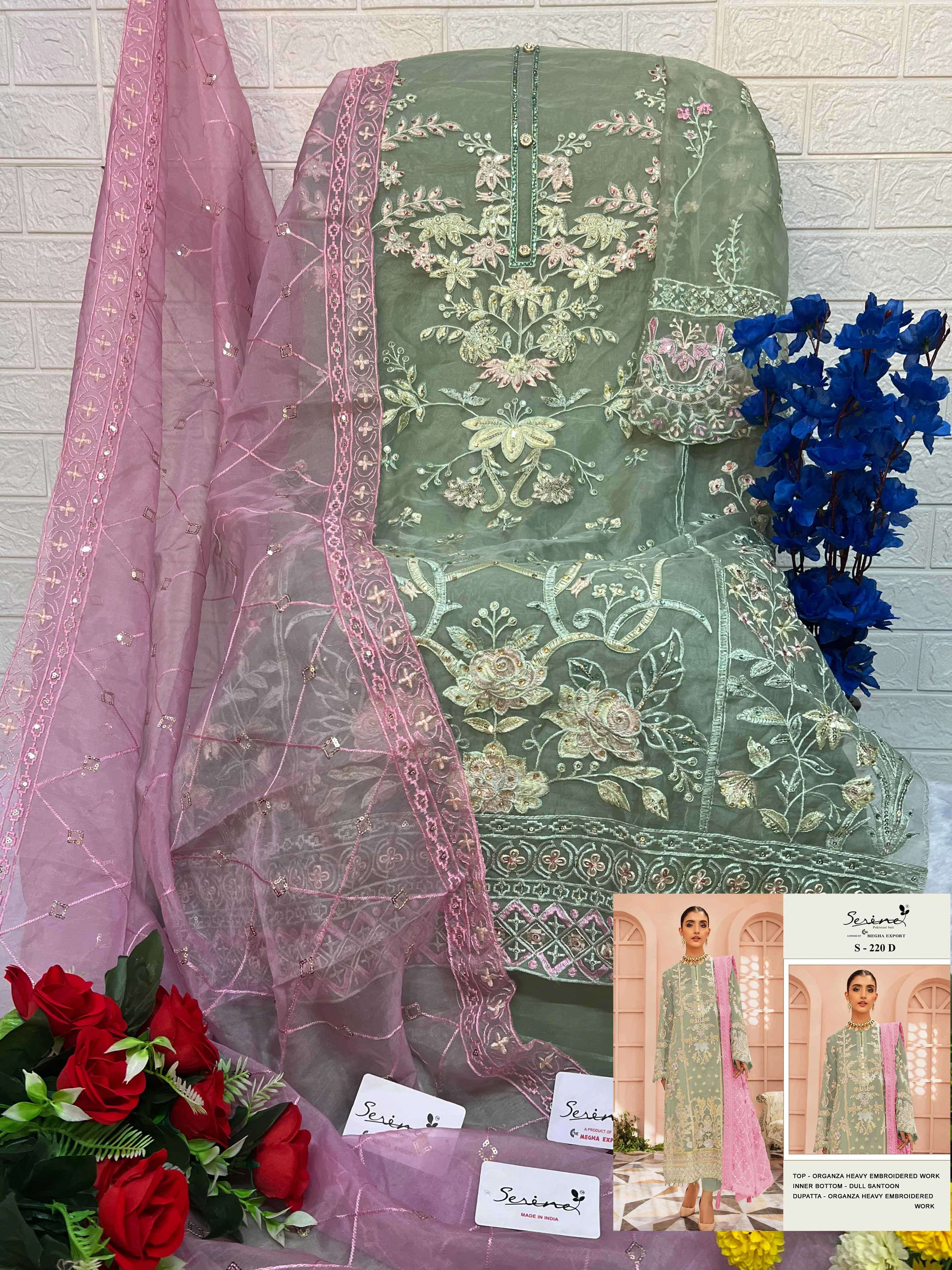 Megha Export S 220 Colors Pakistani Heavy Designer Style Festive Wear Suit Wholesalers view 8