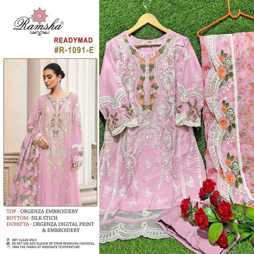 Ramsha R 1091 NX Pakistani Festive Wear Style Designer Readymade Suit Exporter view 3