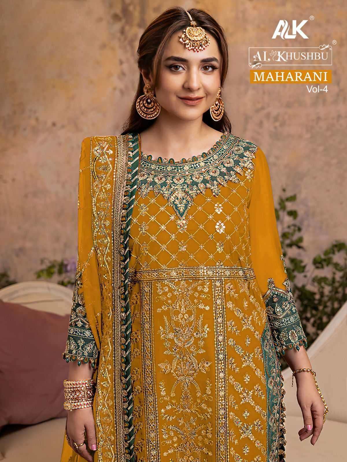 Al Khushbu Maharani Vol 4 5082 Colors Wedding Dress Latest Pakistani Designs view 2