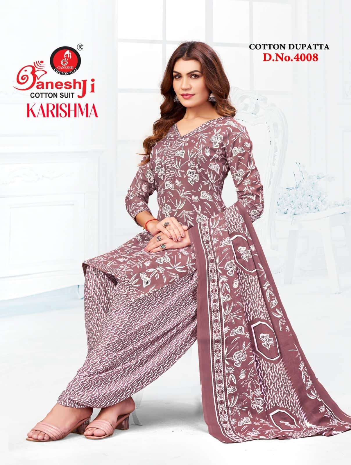Ganeshji Karishma Patiyala Vol 4 Unstitch Cotton Salwar Suit Sets view 4