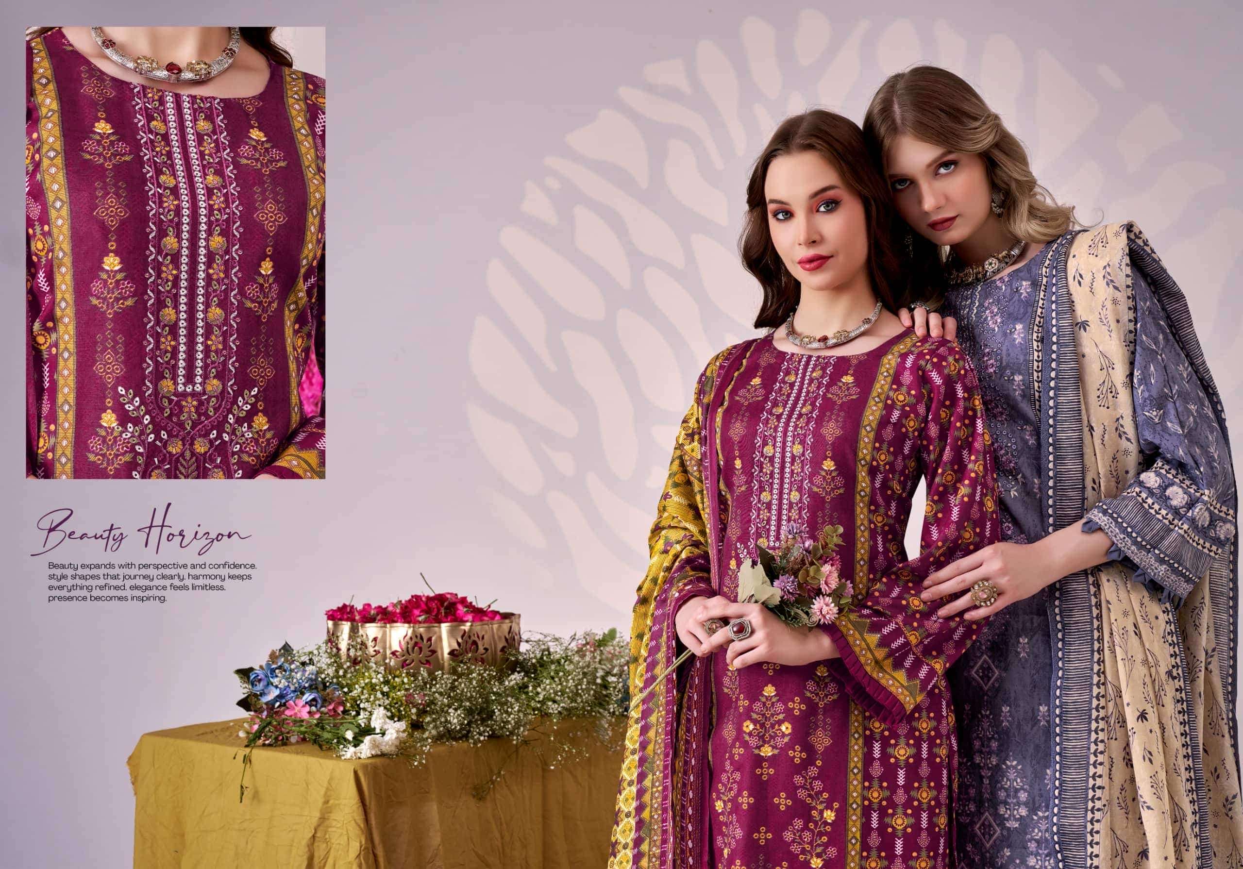 Romani Bin Kareem Vol 5 Printed Cotton Dress Material Catalog view 11