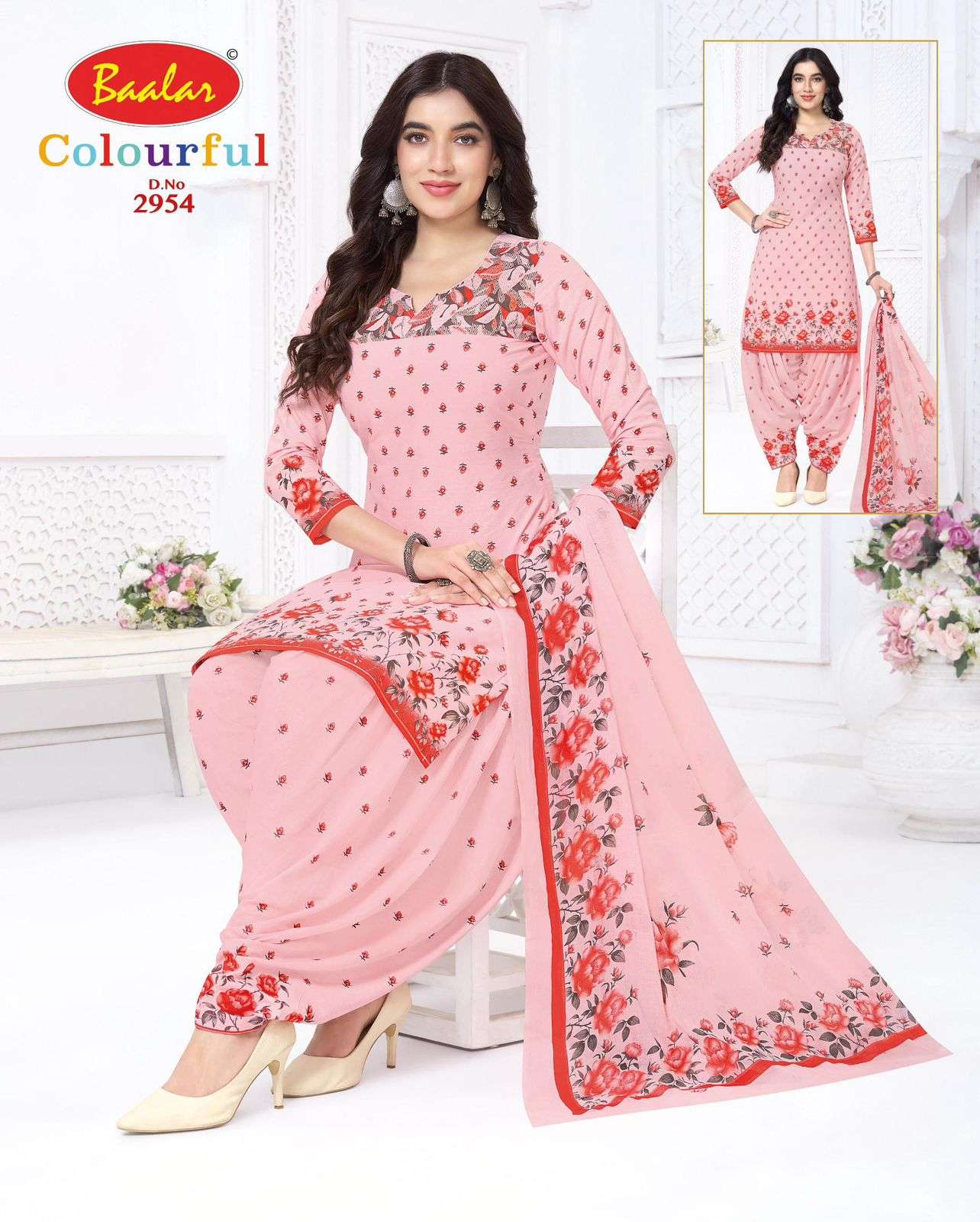 Baalar Colourful Vol 29 Unstitch Pure Cotton Suit view 38