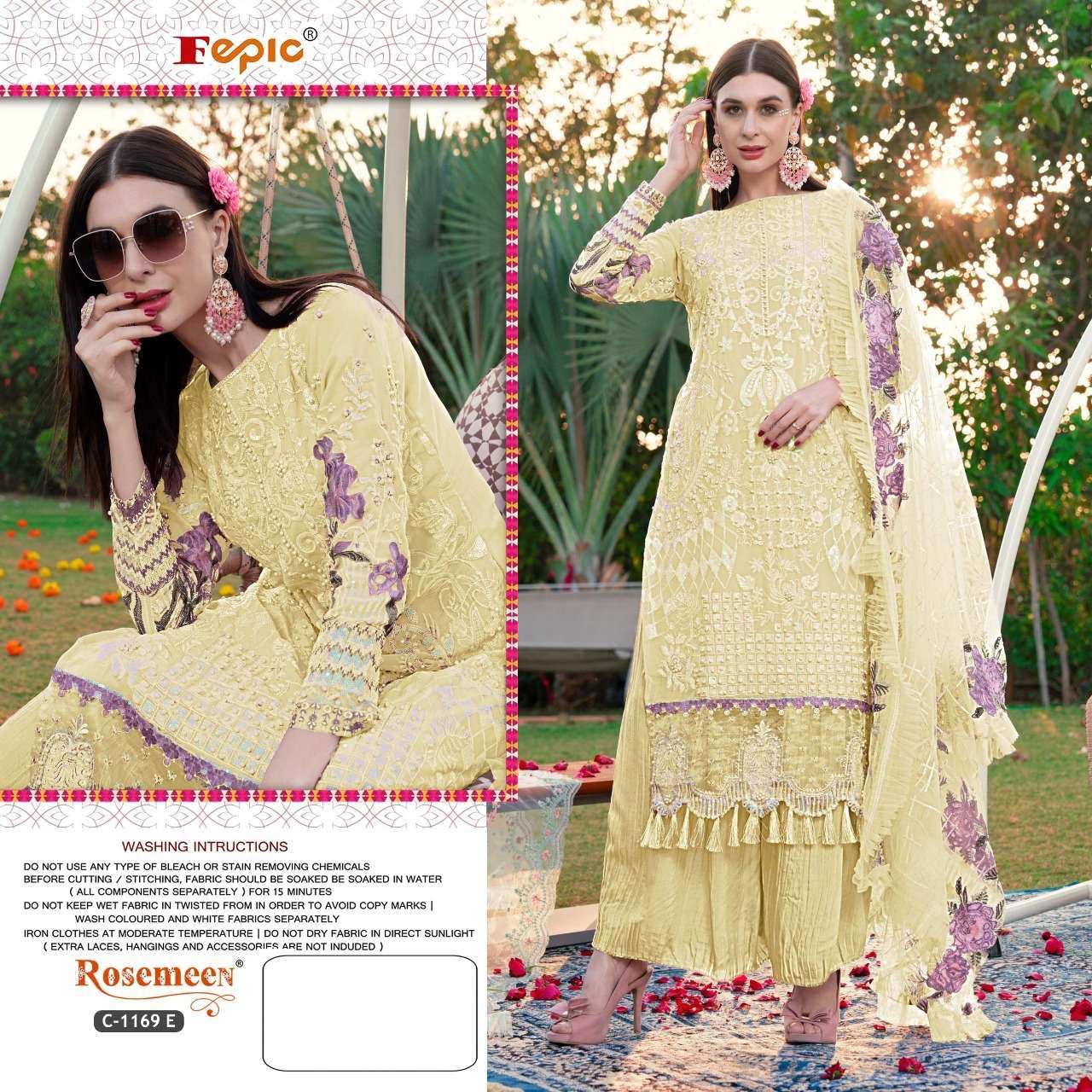 Fepic Rosemeen C 1169 Colors Pakistani Suit view 5