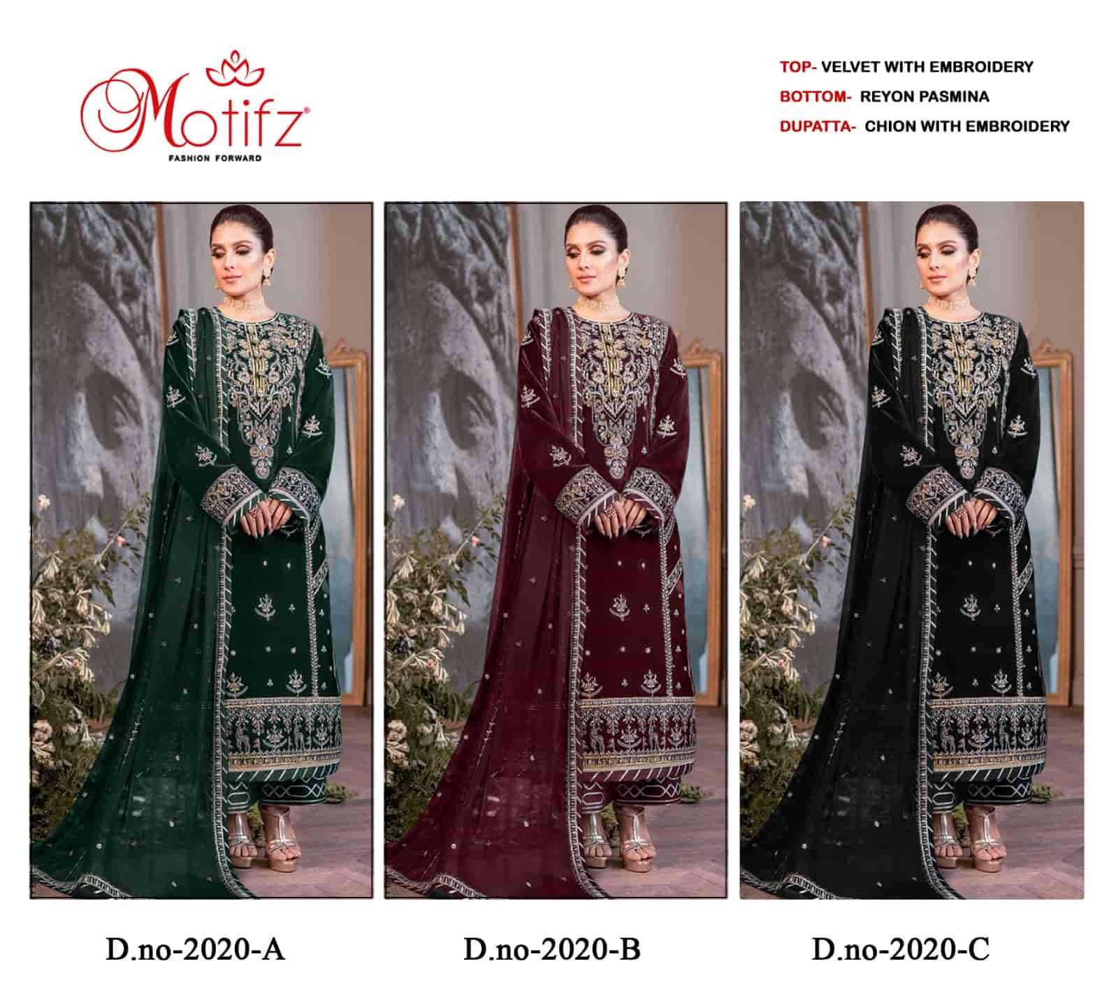 Motifz 2020 Colors Winter Wear Style Heavy Designer Pakistani Suit Wholesalers view 4