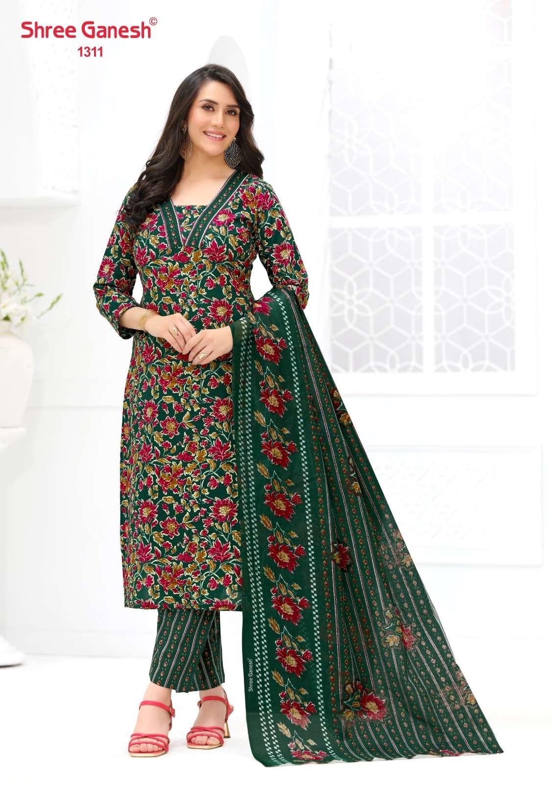 Shree Ganesh Samaiyra Ajrak Vol 3 Premium Wear Cotton Dress Material view 10