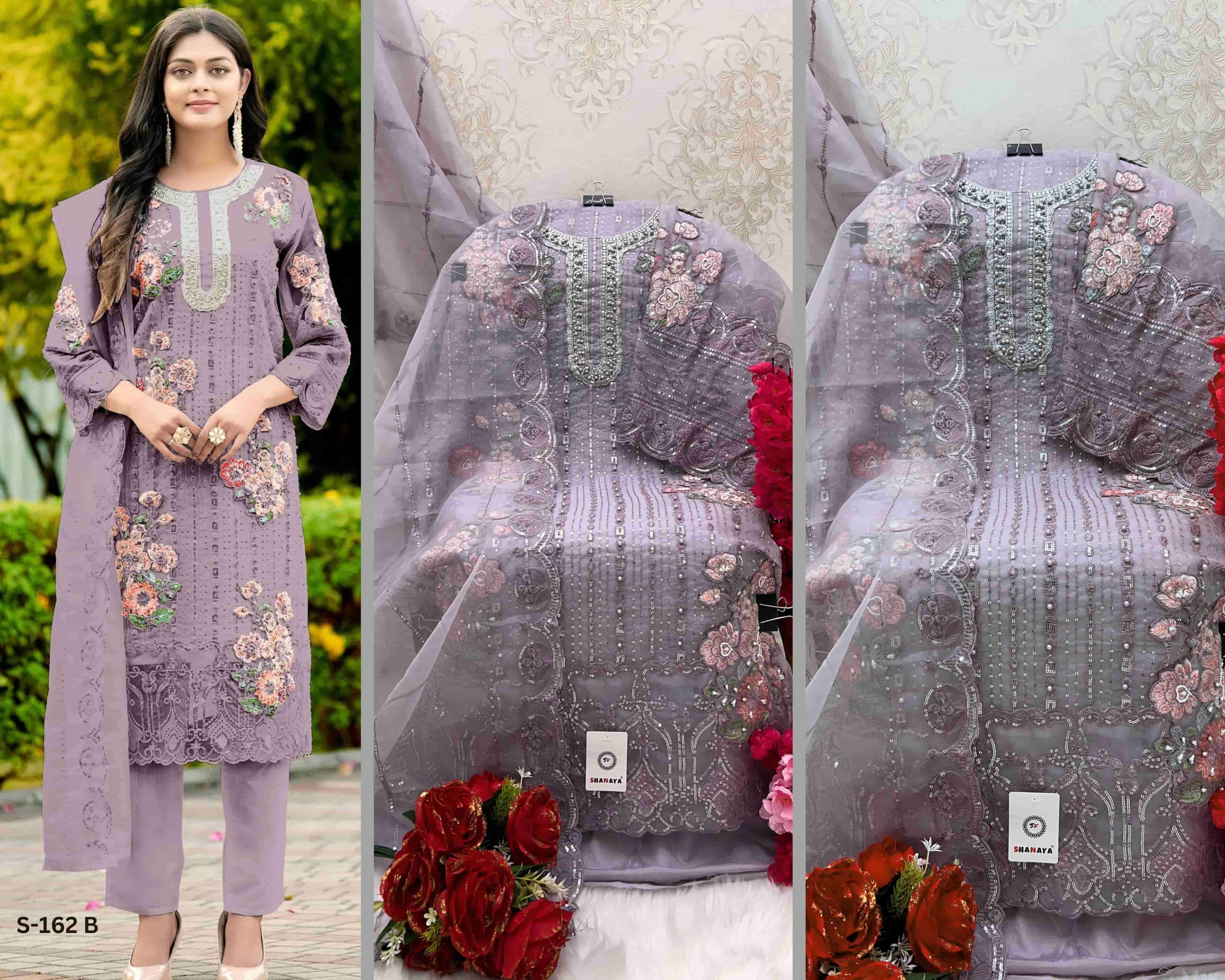 Shanaya S 162 Colors Fancy Designer Style Pakistani Unstitch Dress view 8